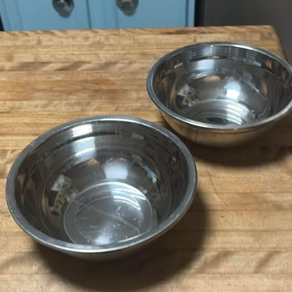 Set of 2 Stainless Steel pet Bowls